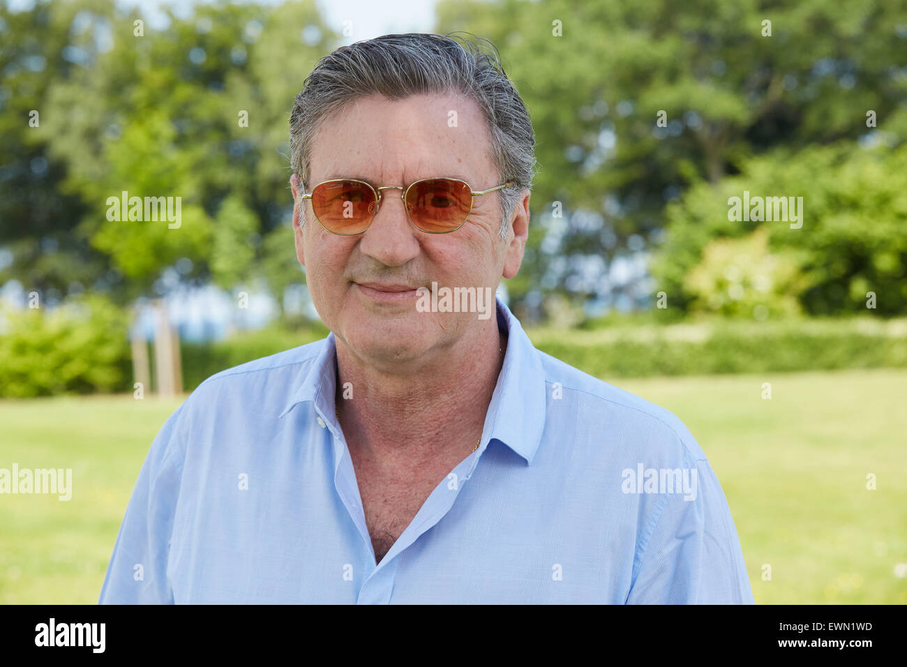 Heiligendamm, Germany. 29th June, 2015. The French actor Daniel Auteuil poses in the margins of the shooting of the Italian-French film production 'Le Confessioni' in Heiligendamm, Germany, 29 June 2015. The thriller is to celebrate its premiere at Cannes film festival in 2016. Photo: GEORG WENDT/dpa/Alamy Live News Stock Photo