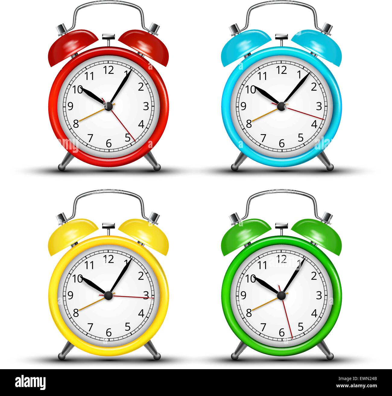 Green blue glossy clock hi-res stock photography and images - Alamy