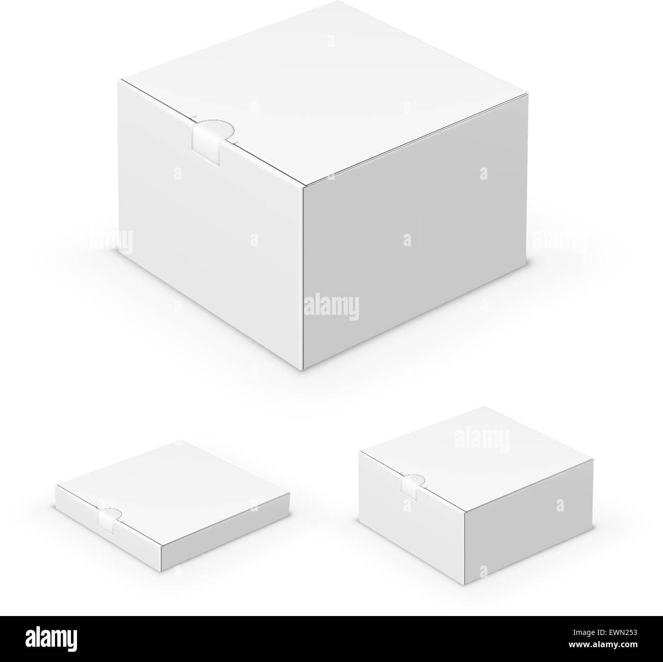 Gift boxes 3d square Black and White Stock Photos & Images - Alamy