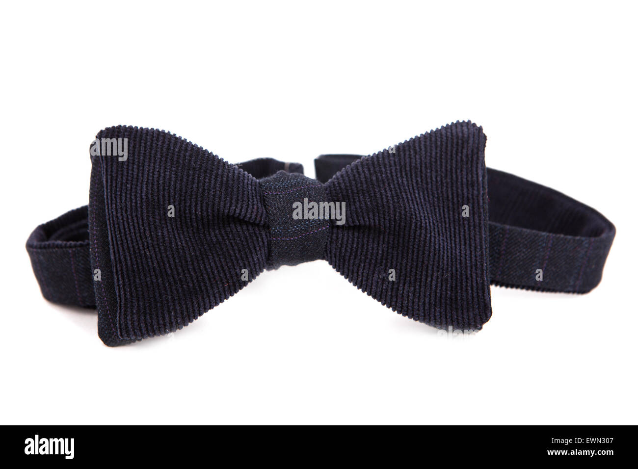 Black bow tie isolated on white background. Stock Photo