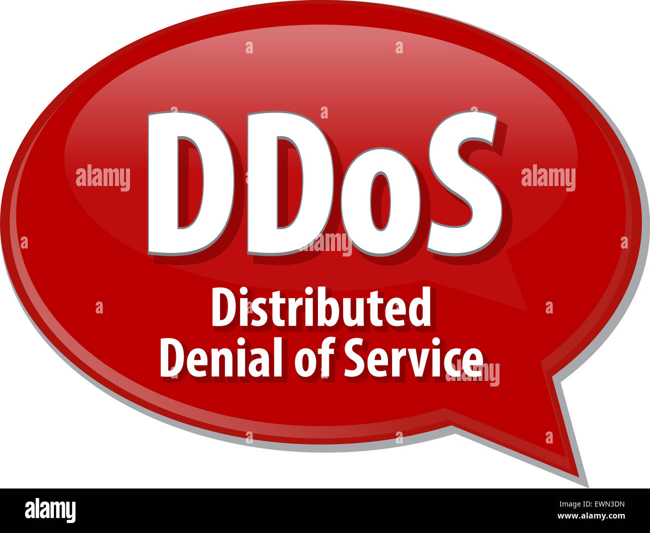 Speech bubble illustration of information technology acronym