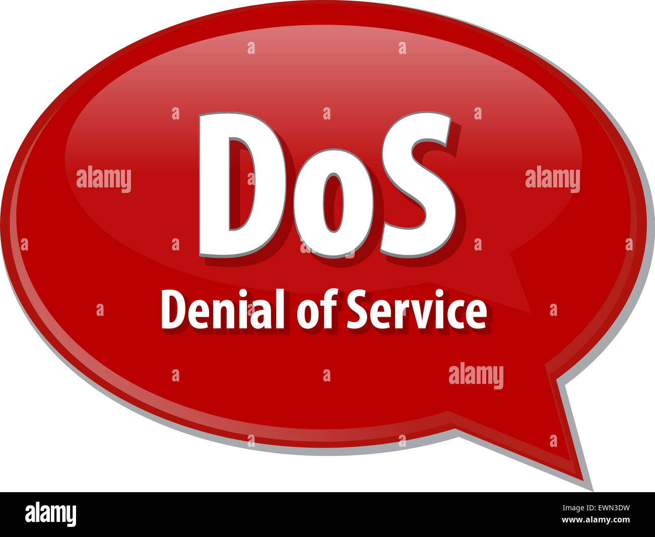 Speech bubble illustration of information technology acronym