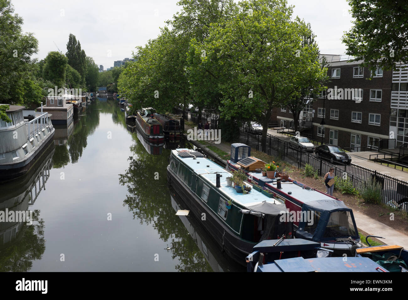 London's Grand Union Canal Stock Photo