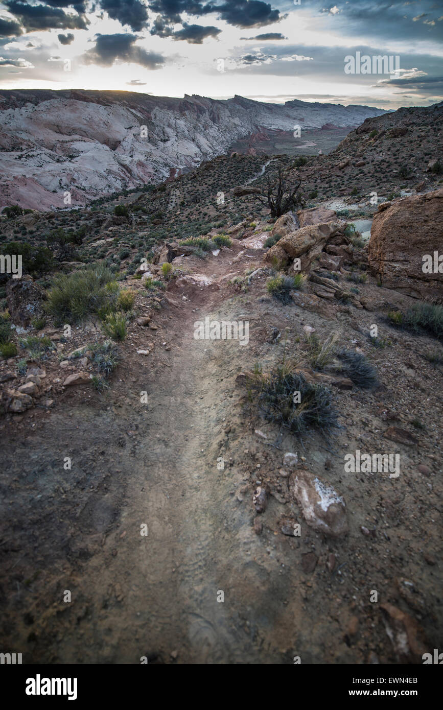Brimhall Natural Bridge Trail Capitol Reef National Park Stock Photo