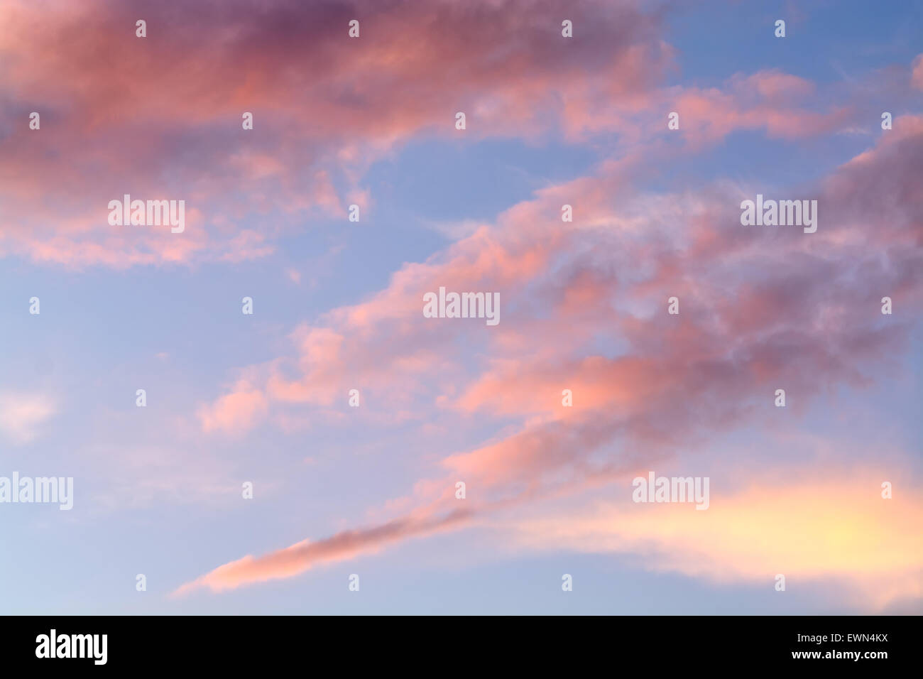 background sky with clouds at sunset Stock Photo - Alamy
