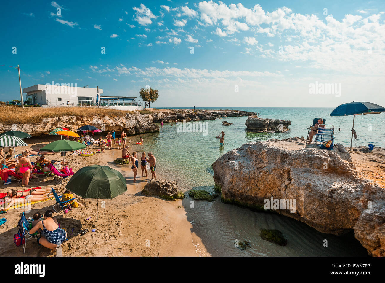 Italy Apulia Monopoli Capitolo Stock Photo Alamy