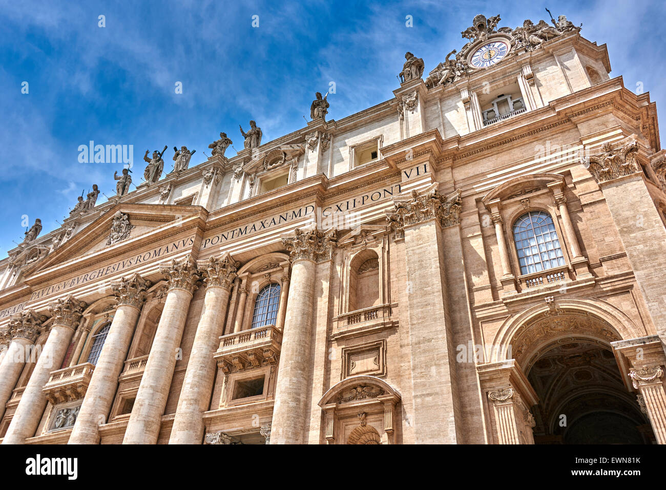 Vatican City, The Apostolic Palace is the official residence of the Pope, which is located in Vatican City Stock Photo