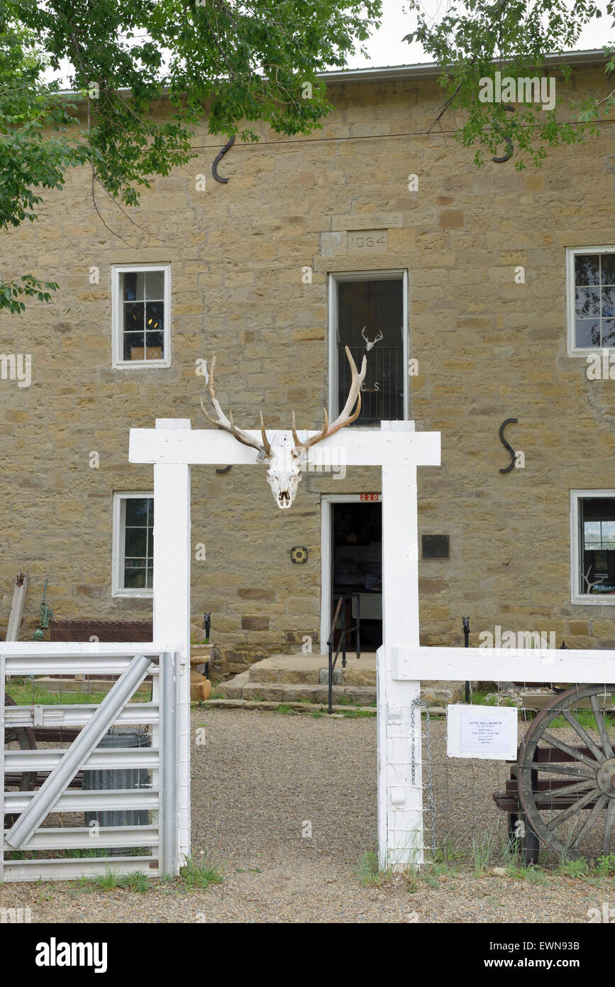 Old Aztec Mill Museum Cimarron, Colfax County, New Mexico USA Stock