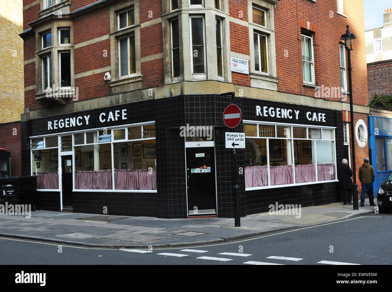 HUGELY POPULAR REGENCY CAFE,  REGENCY ST LONDON UK Stock Photo