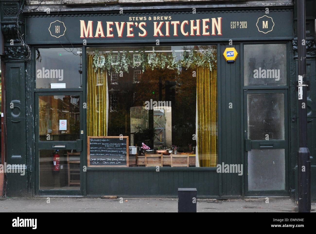 A  LONDON RESTAURANT NAMED IN HONOUR OF AUTHOR MAEVE BINCHY Stock Photo