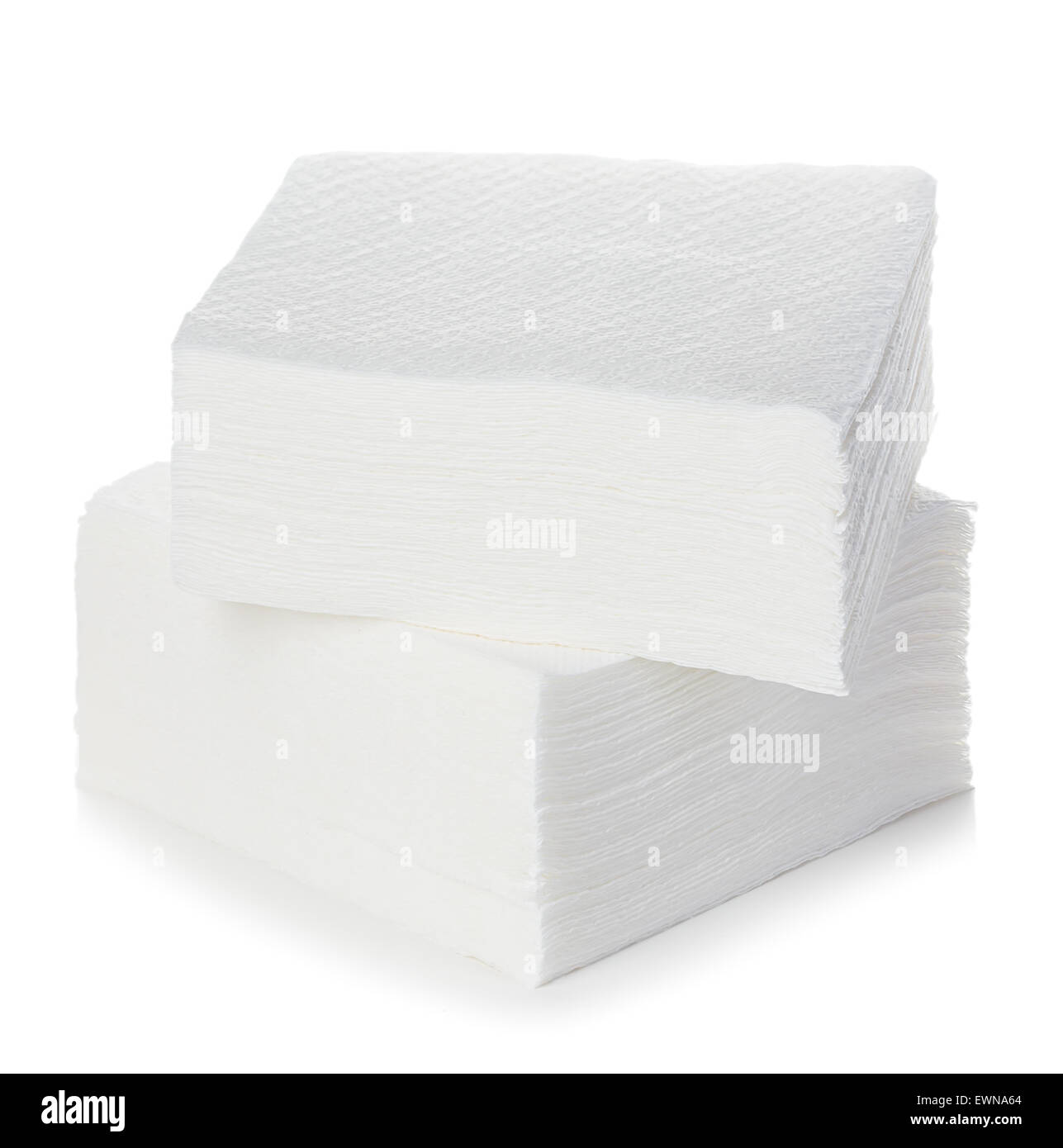 A table napkin isolated on white Stock Photo Alamy