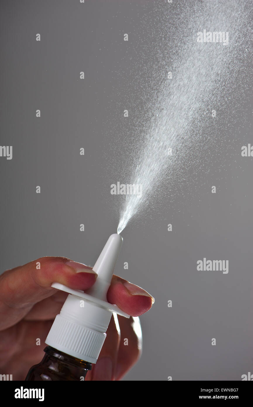 Nasal spray Stock Photo