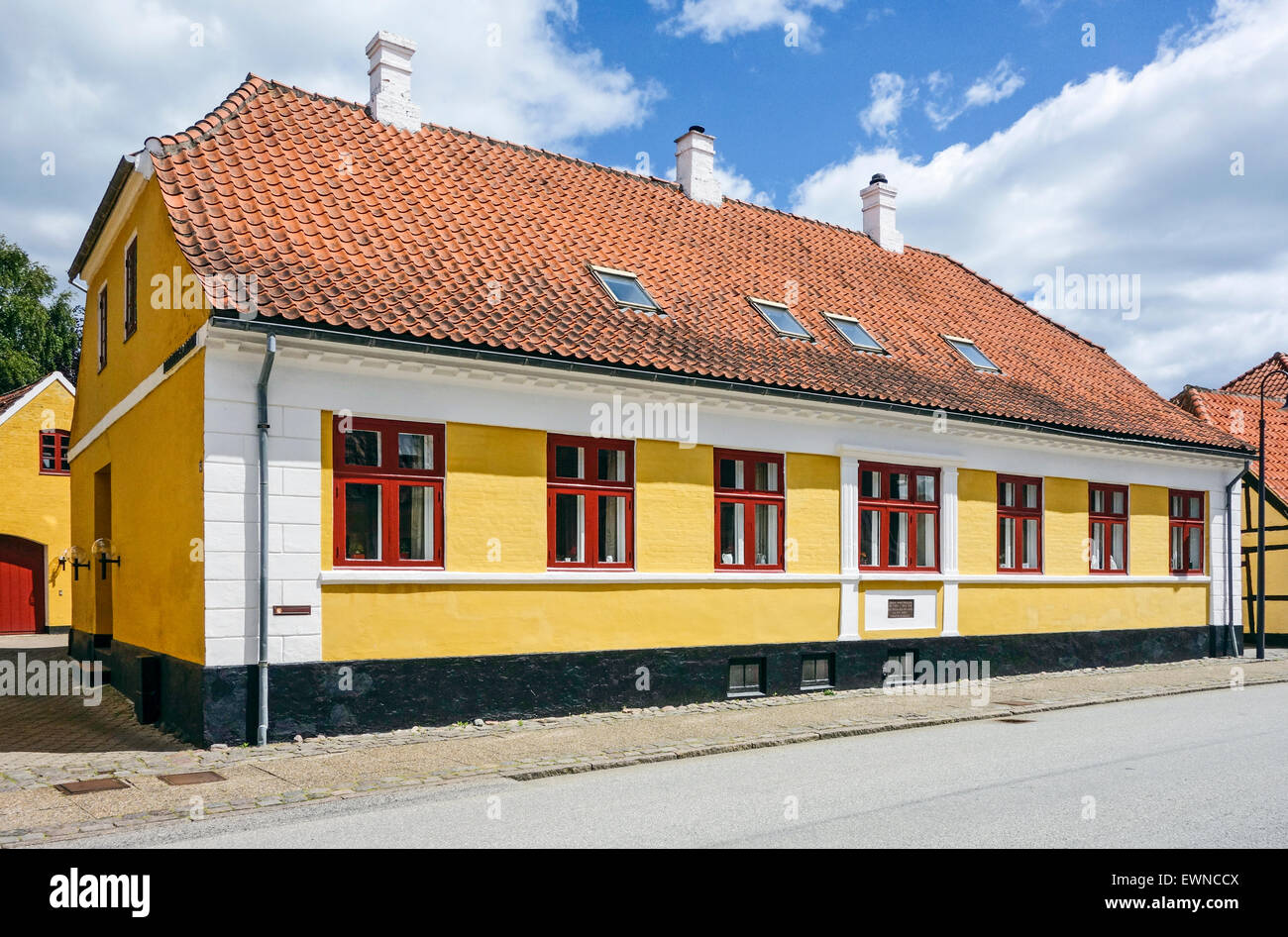 Former home of Adda Ravnkilde Dommergaarden Algade Sæby Jutland Denmark ...