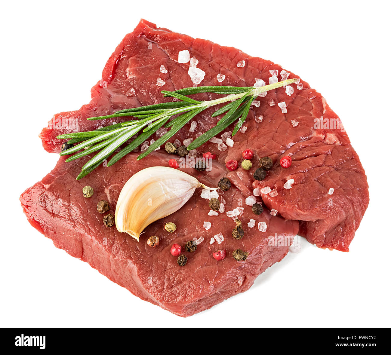 Beef raw meat, steak isolated on white background Stock Photo - Alamy