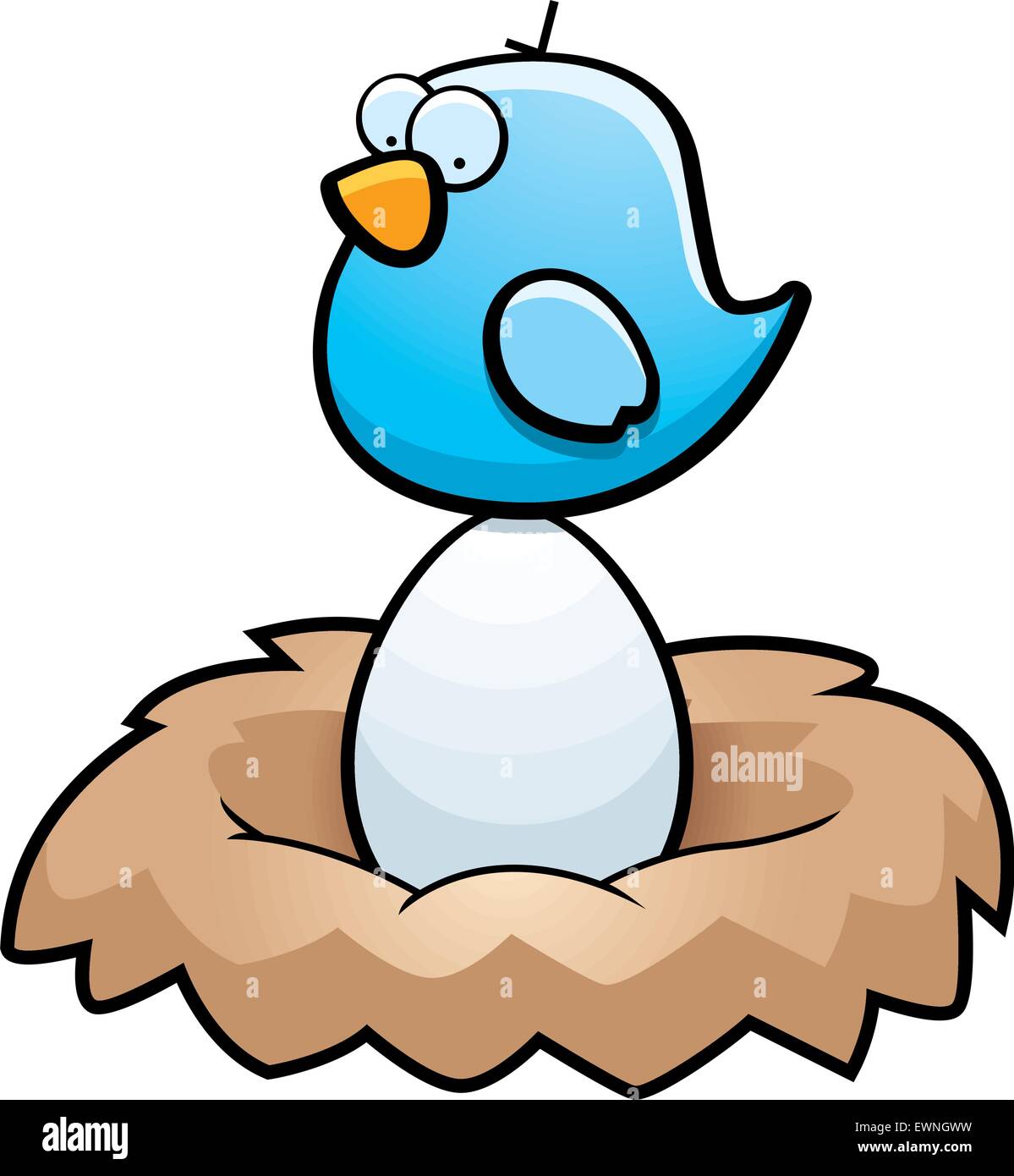 A cartoon blue bird sitting on an egg in a nest Stock Vector Image & Art - Alamy A cartoon blue bird sitting on an egg in a nest Stock Vector Image & Art - Alamy