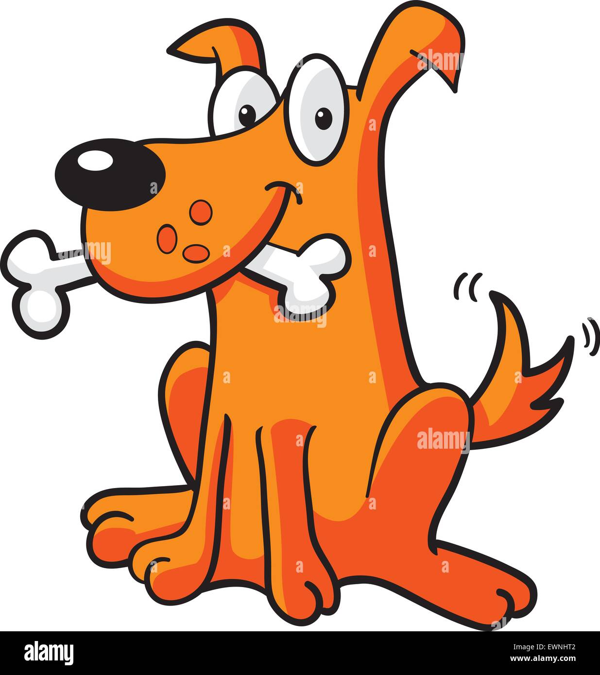 Tail wagging Stock Vector Images Alamy