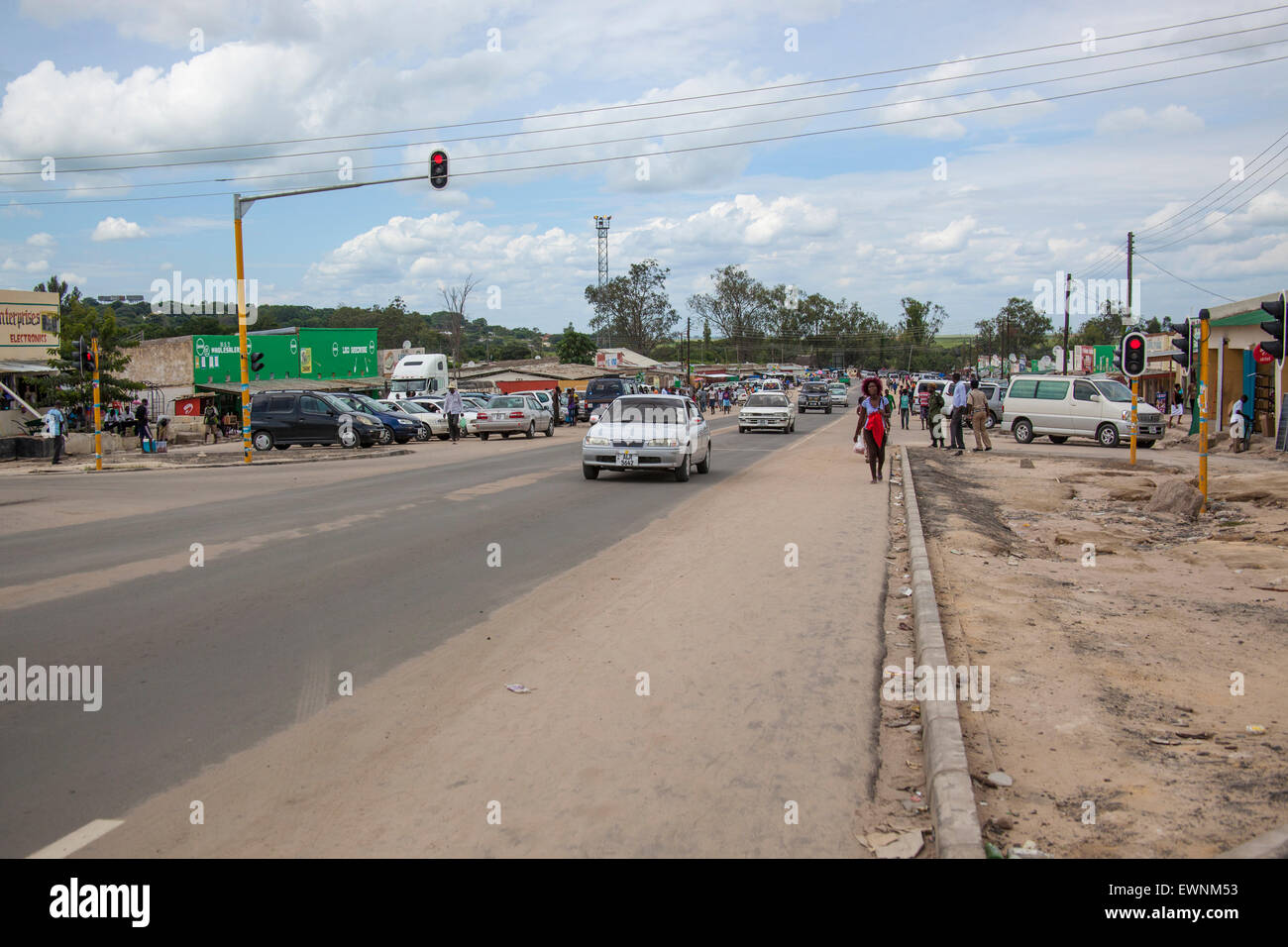 Mongu, Capital of Western Province, Zambia, Africa Stock Photo