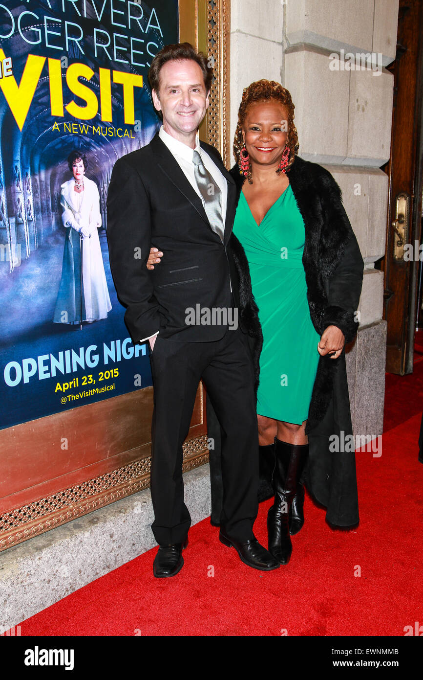 Tonya Ramon Malcom Opening night for Broadway musical The Visit at the Lyceum Theatre ...