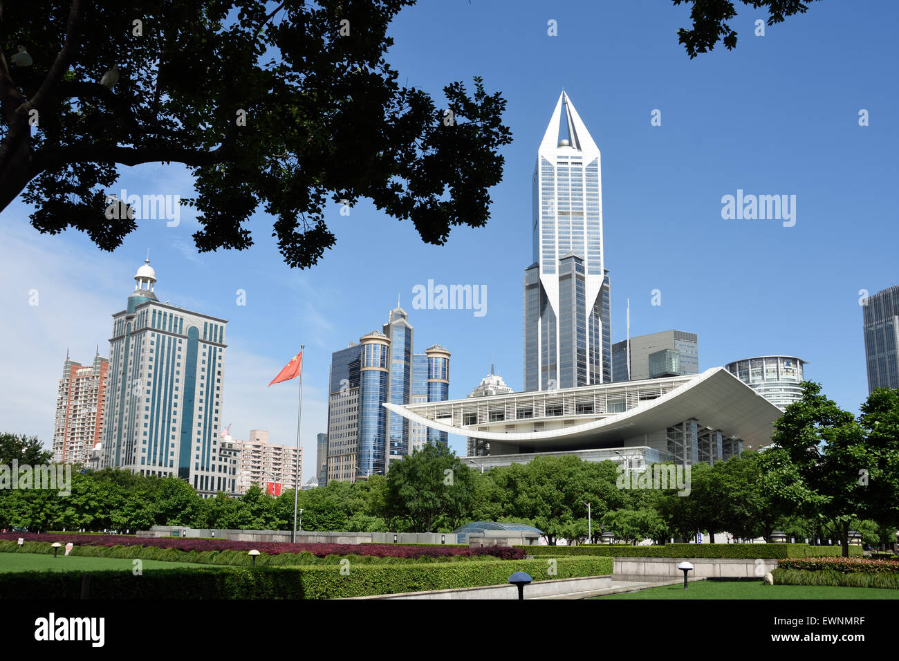 Shanghai Grand Theatre People's Square in Huangpu District Shanghai China Chinese Stock Photo