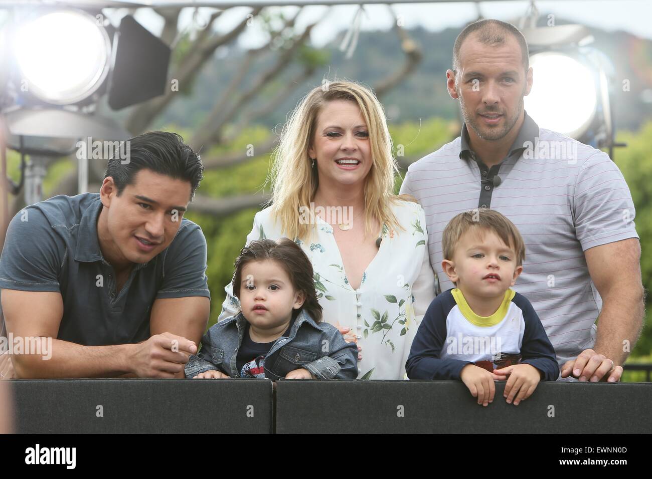 Melissa Joan Hart promotes her new boys clothing line, "King of Harts