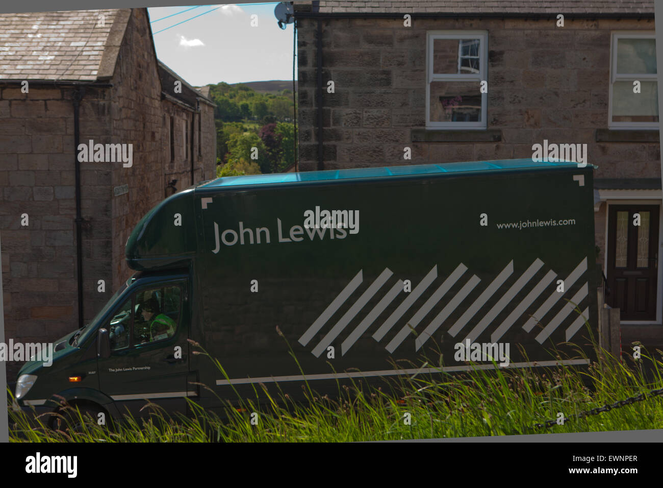 John Lewis home delivery van Stock Photo Alamy