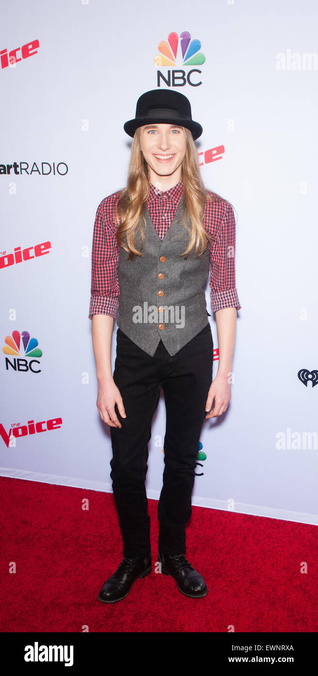 The Voice Spring Break Concert  Featuring: Sawyer Fredericks Where: West Hollywood, California, United States When: 24 Apr 2015 Stock Photo