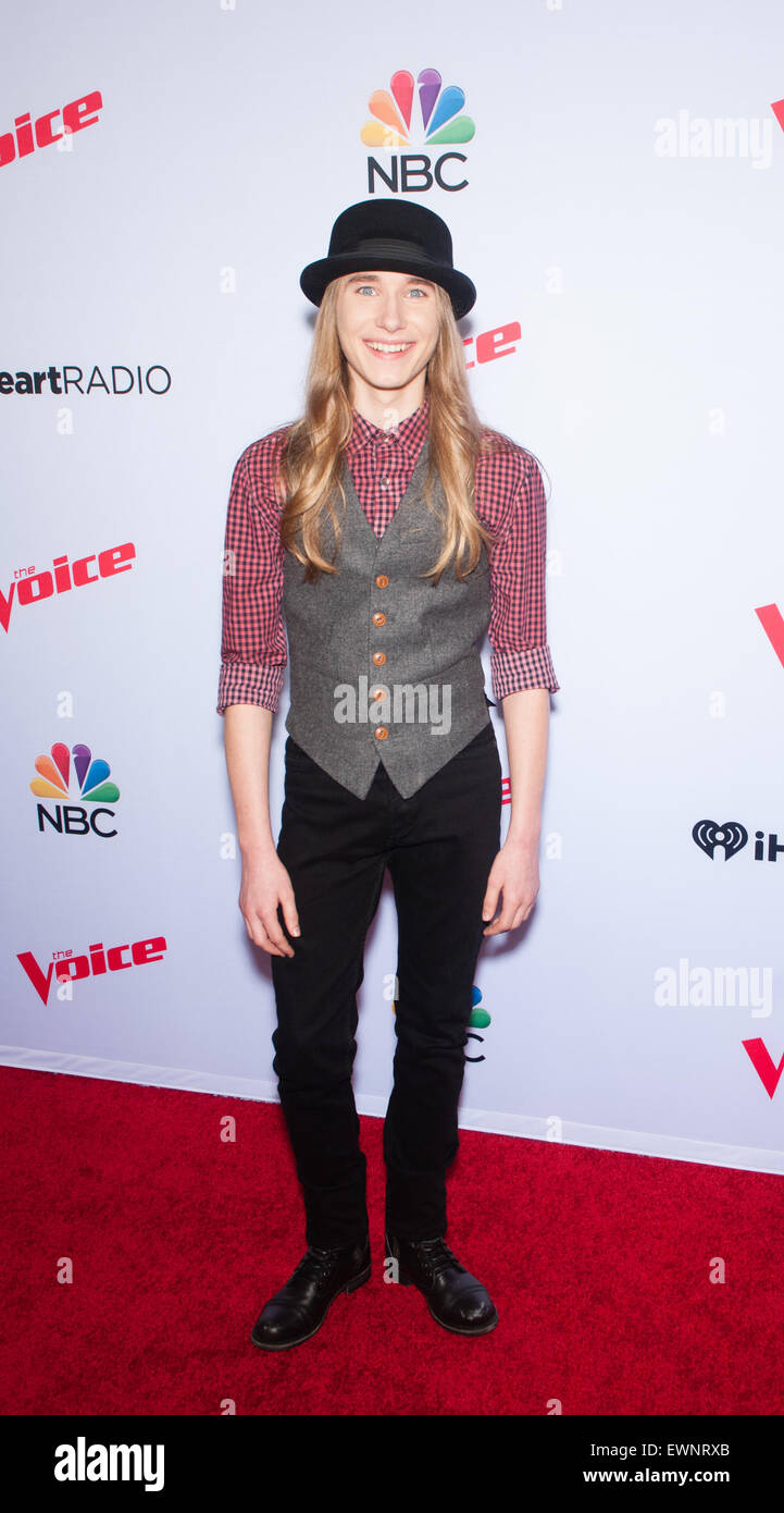 The Voice Spring Break Concert  Featuring: Sawyer Fredericks Where: West Hollywood, California, United States When: 24 Apr 2015 Stock Photo