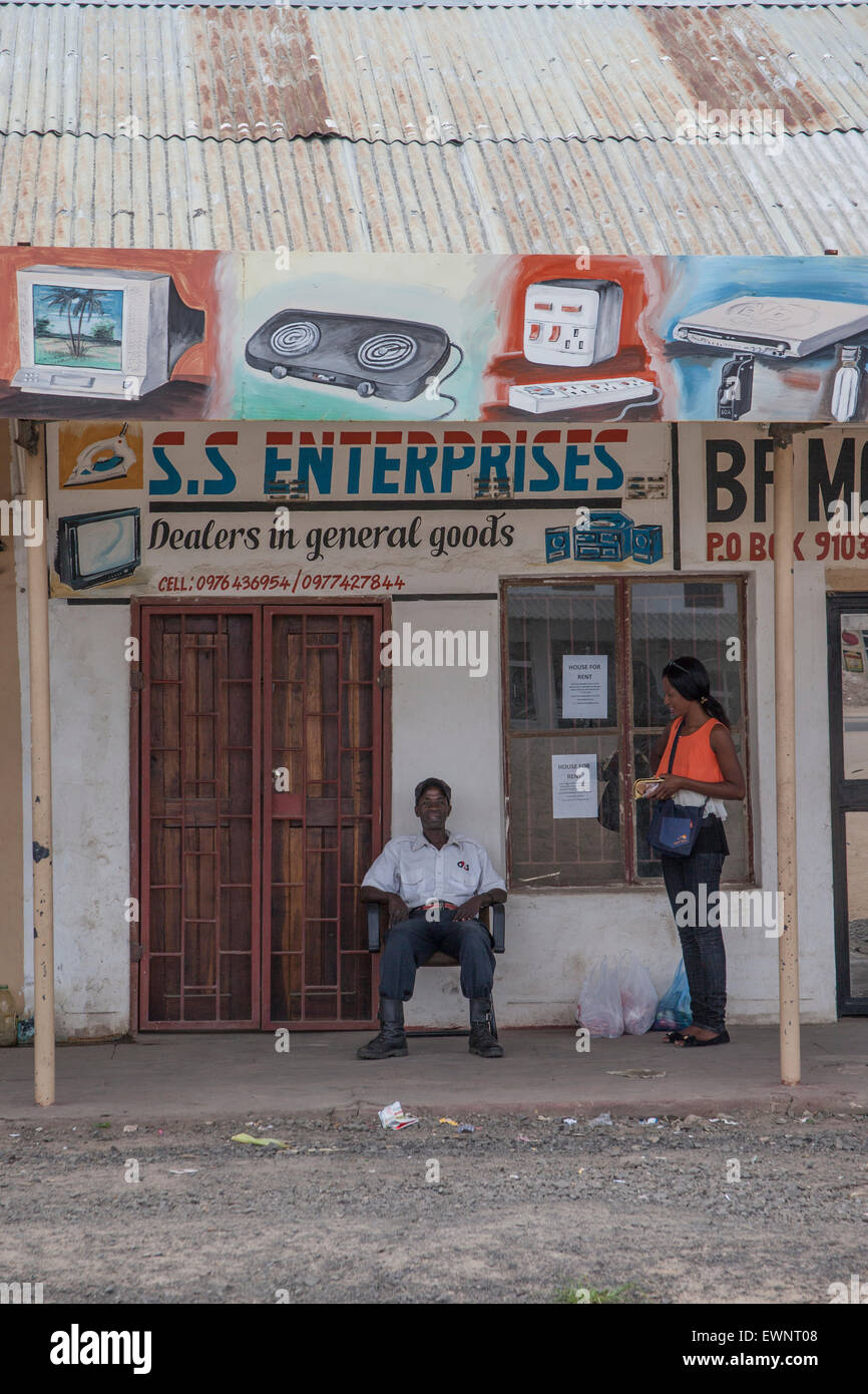 Mongu, Capital of Western Province, Zambia, Africa Stock Photo