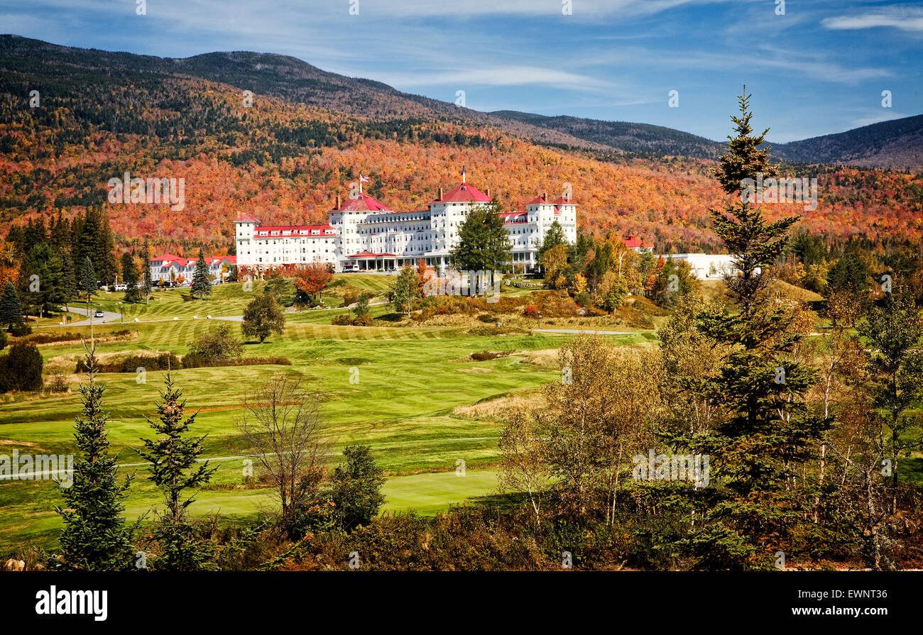 Omni Mount Washington Resort at Bretton Woods New Hampshire Stock Photo