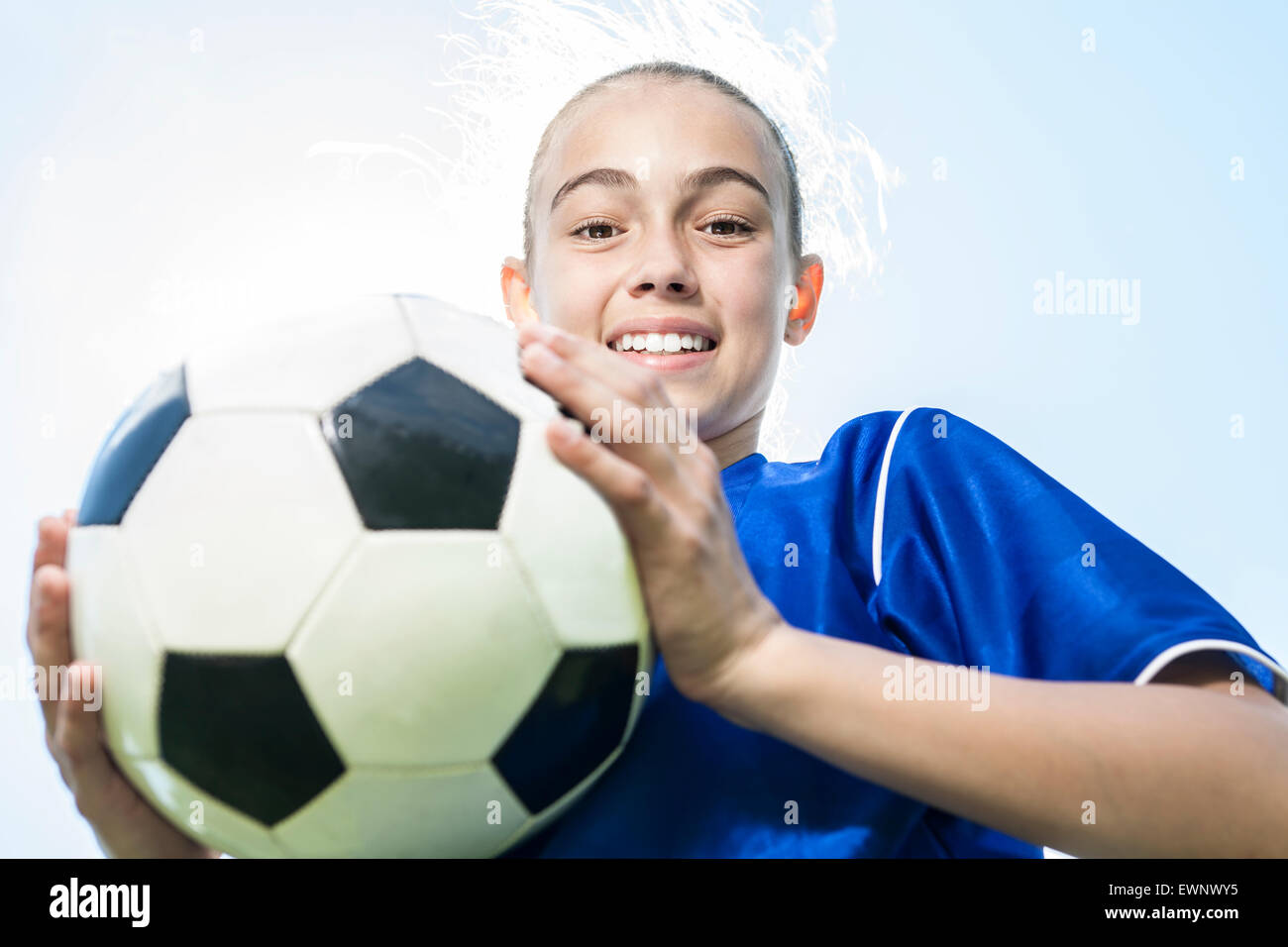 Teen Youth Soccer Stock Photo