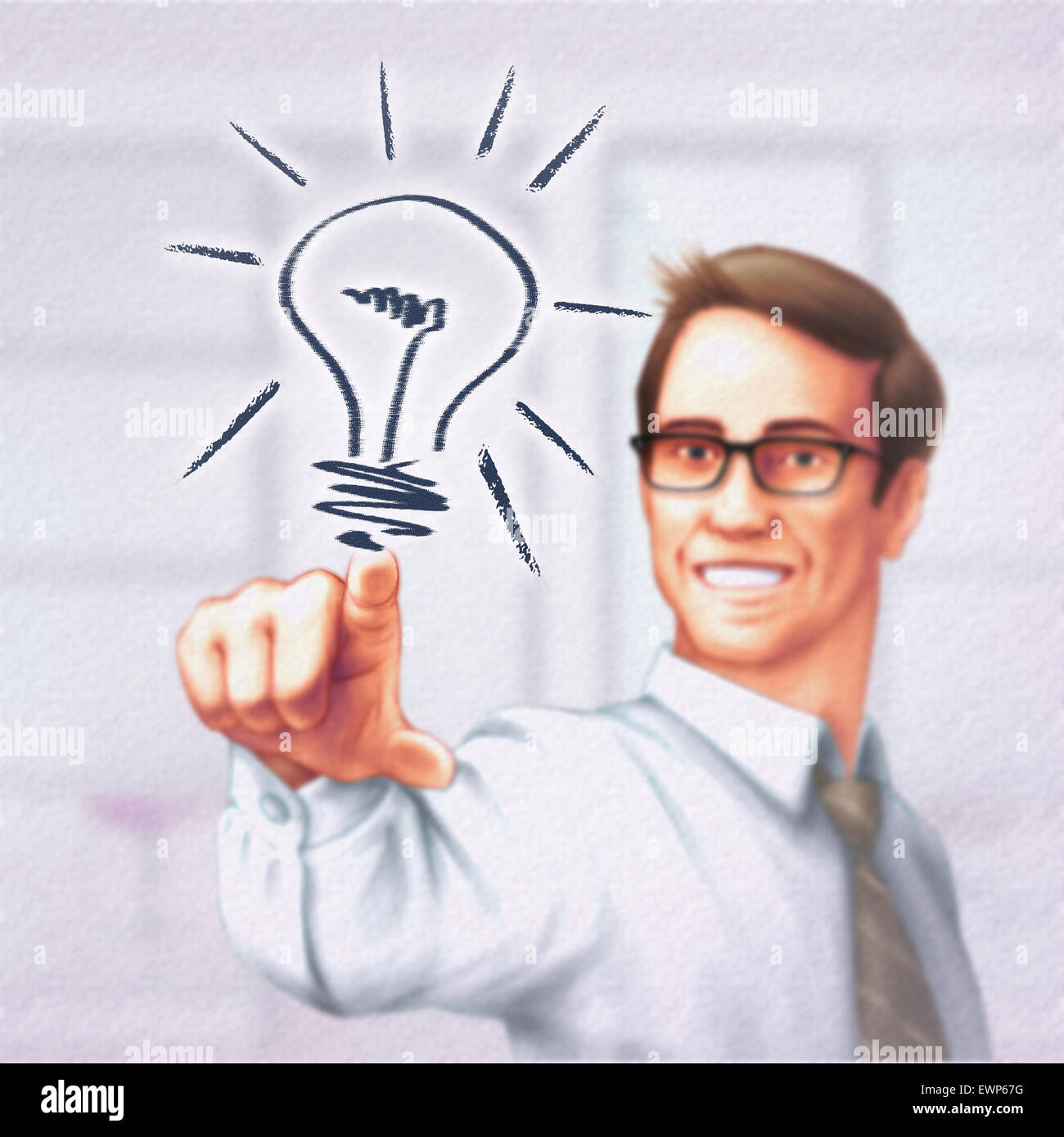 Businessman setting strategy for future goals Stock Photo Alamy