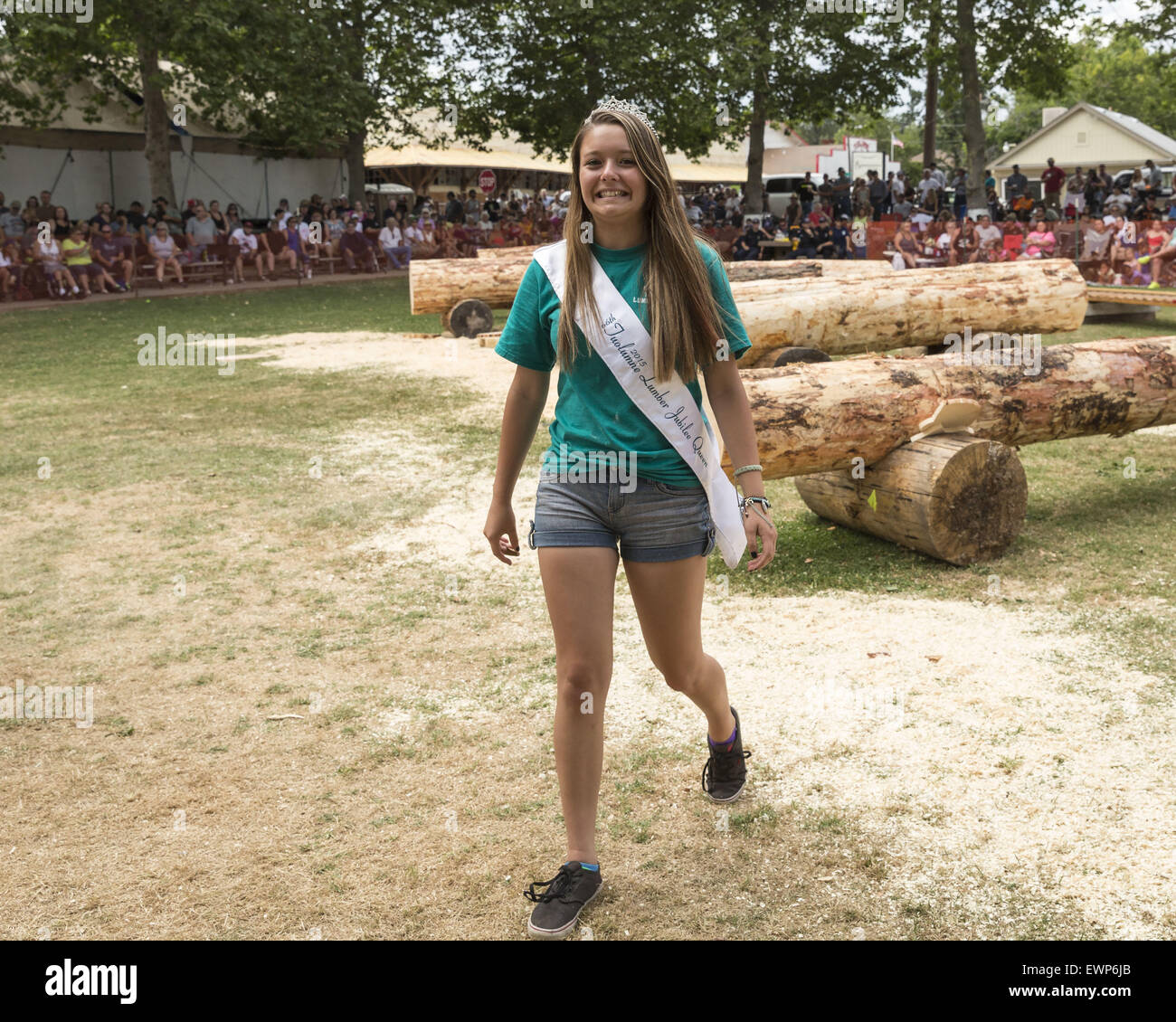 Tuolumne, California, USA. 28th June, 2015. SARAH CALDERA, age 14 of ...