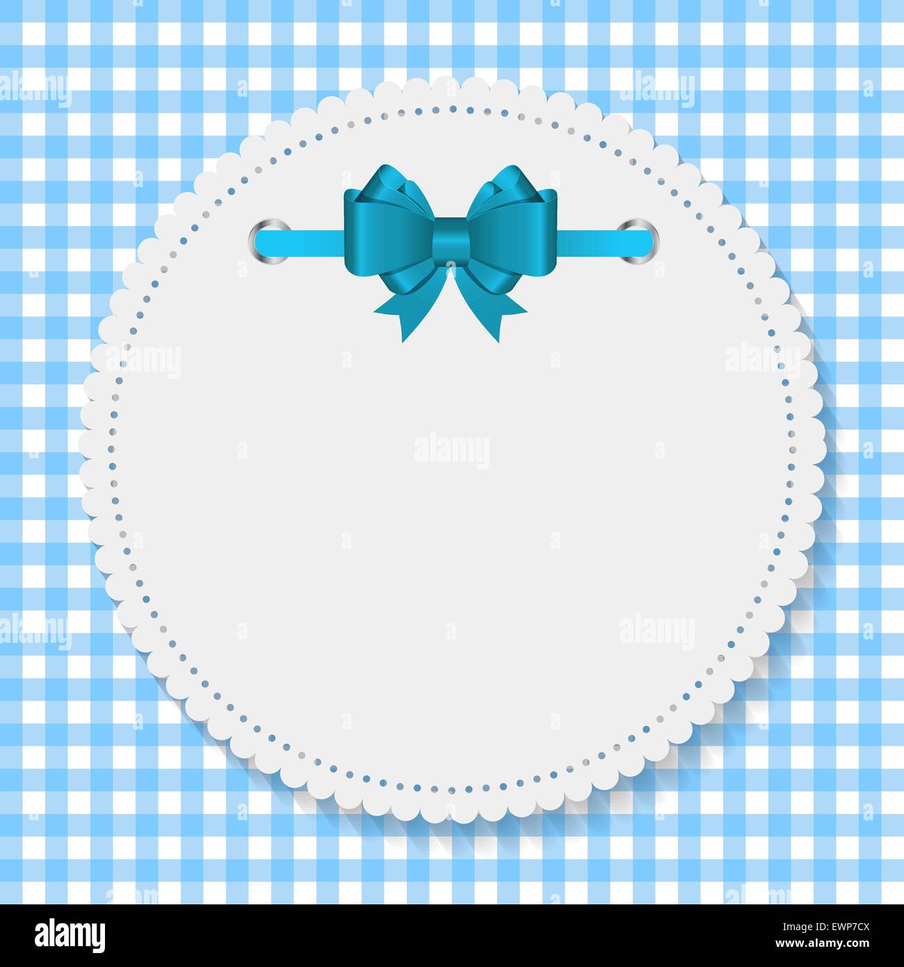 Vintage Frame with Bow Background. Vector Illustration Stock Vector ...