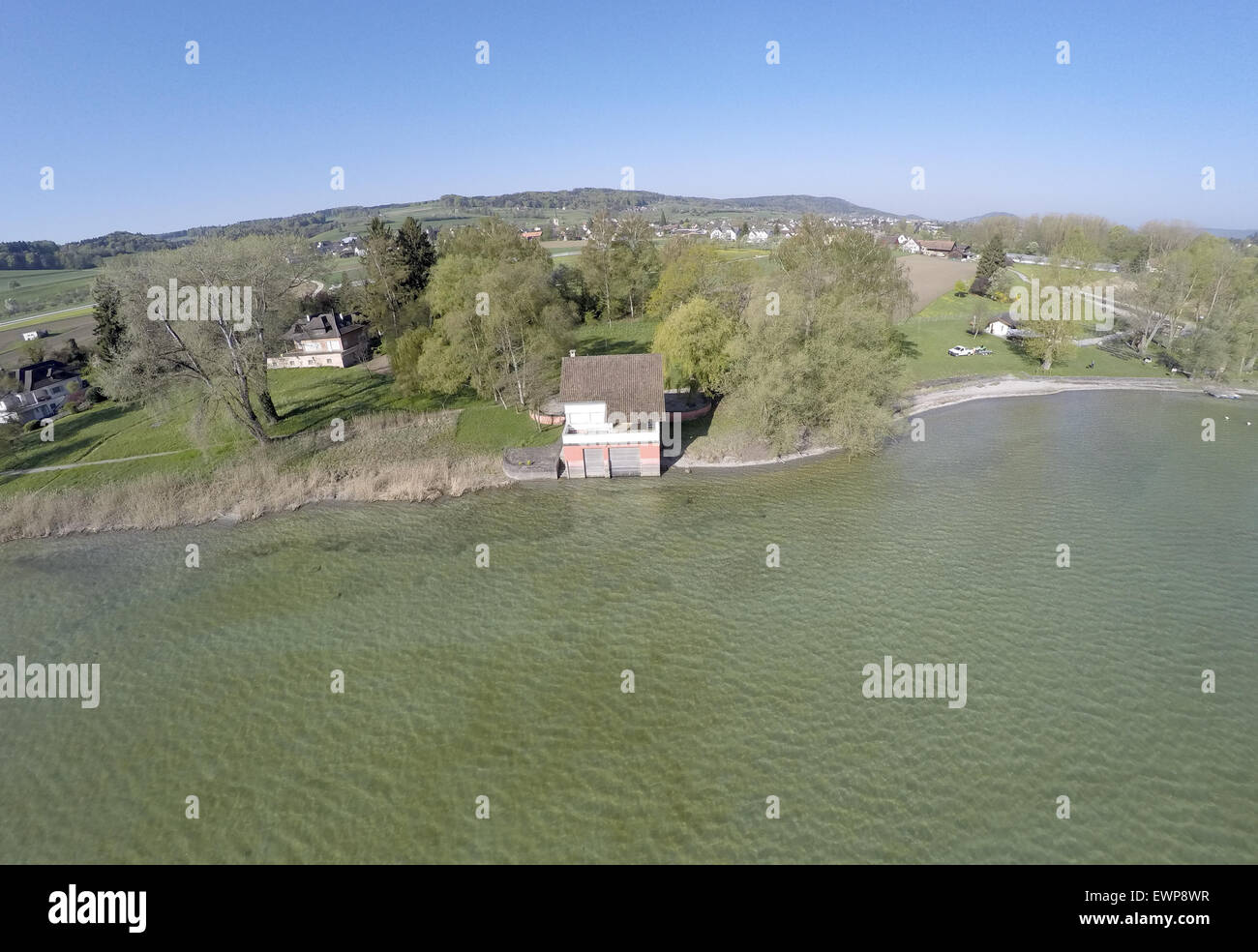 Aerial View Of Sebastian Vettel S New Boat House The F1 Driver Stock Photo Alamy