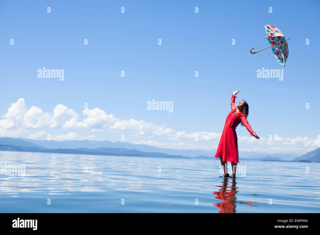 Umbrella floating on water hi-res stock photography and images - Alamy