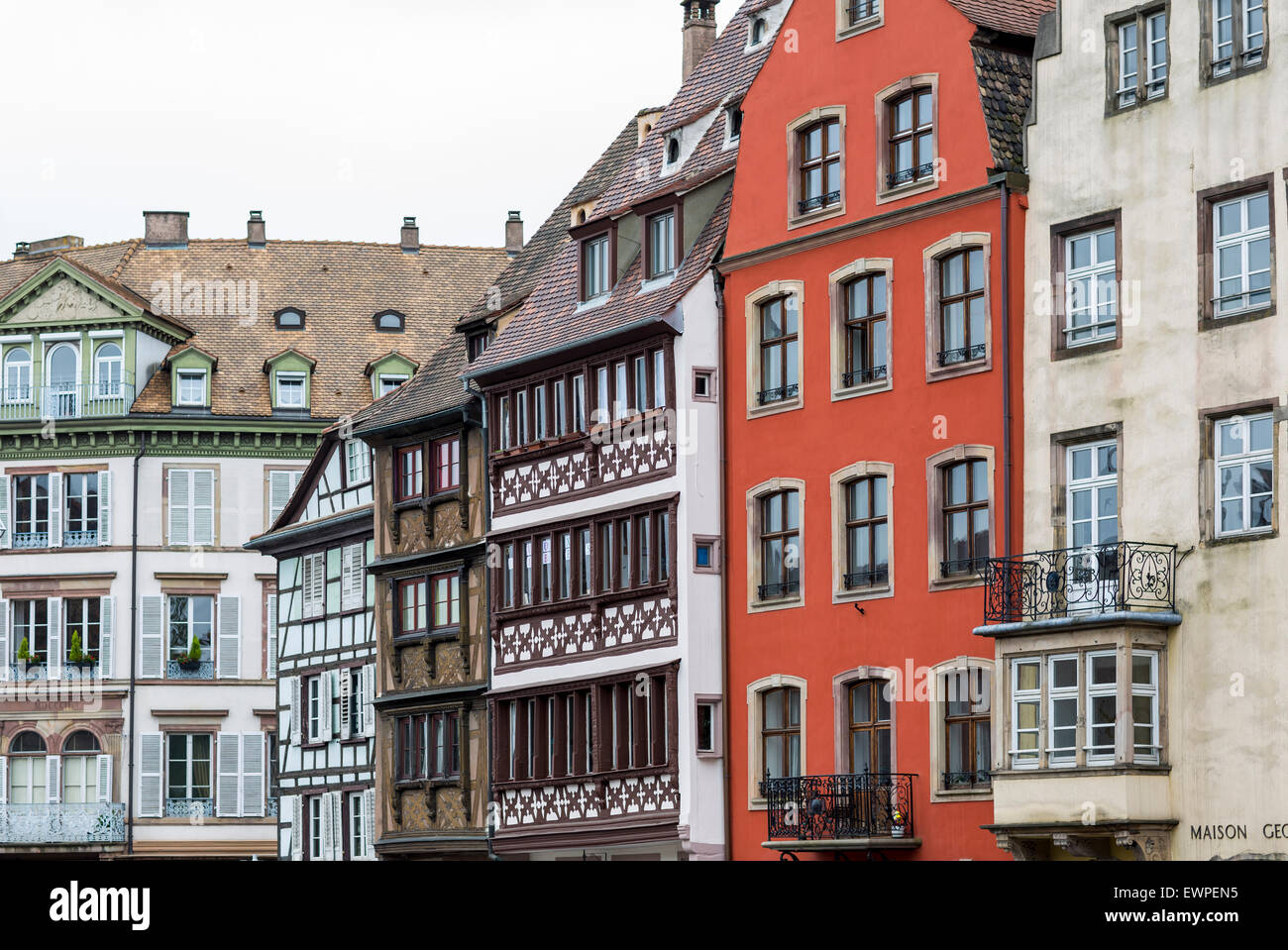 Houses in Strasbourg, Alsace, France Stock Photo Alamy