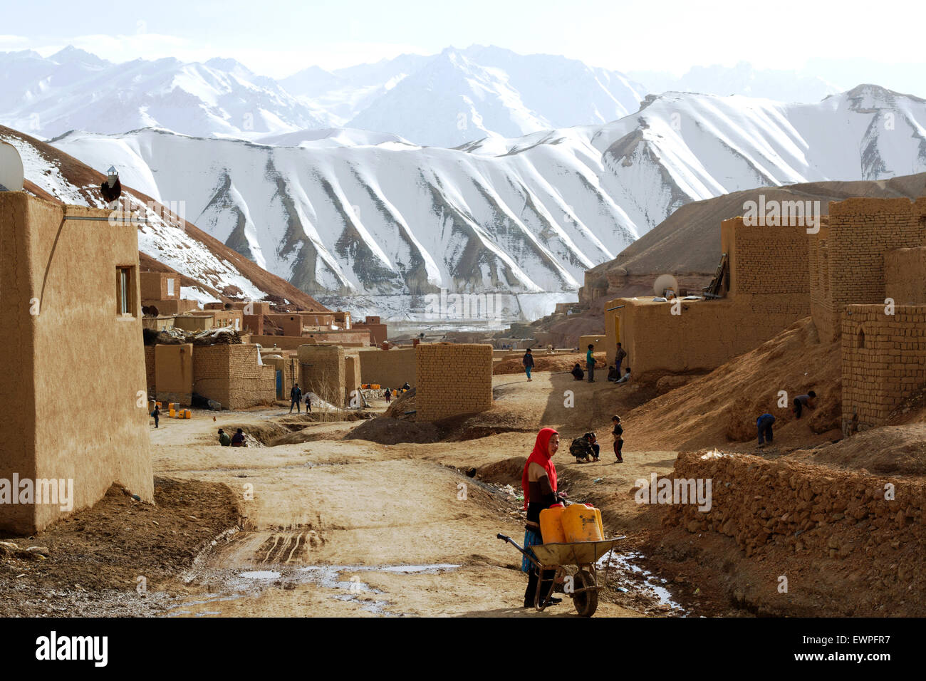 Bamiyan Village Life Stock Photo