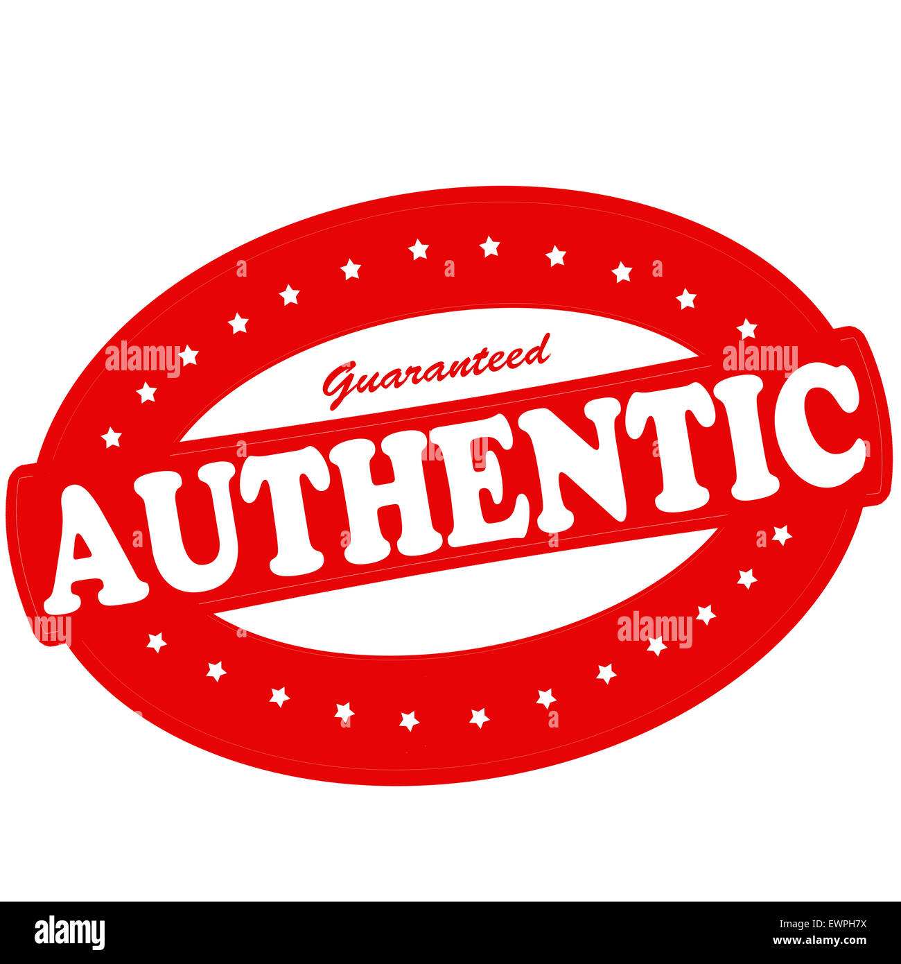 Stamp with word authentic inside, illustration Stock Photo - Alamy