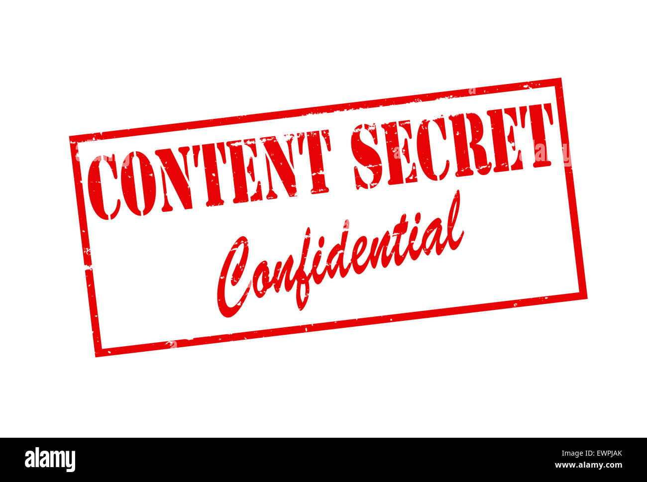 Rubber stamp with text content secret inside, illustration Stock Photo ...