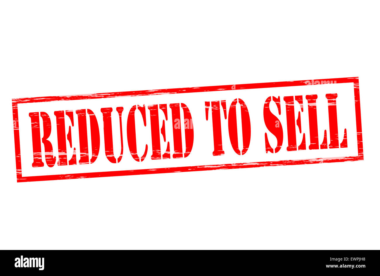 Rubber stamp with text reduced to sell inside, illustration Stock Photo ...