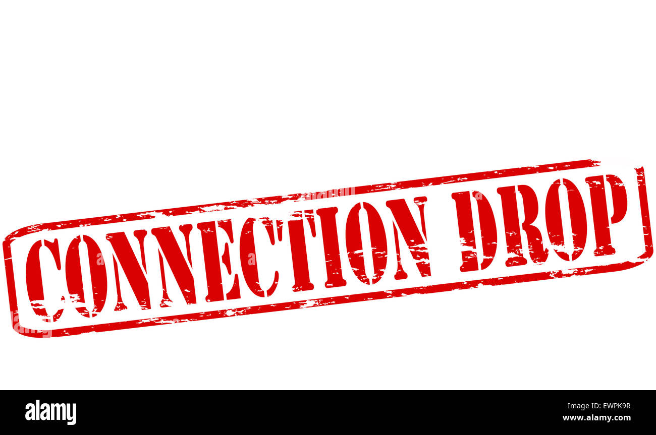 Rubber stamp with text connection drop inside, illustration Stock Photo ...
