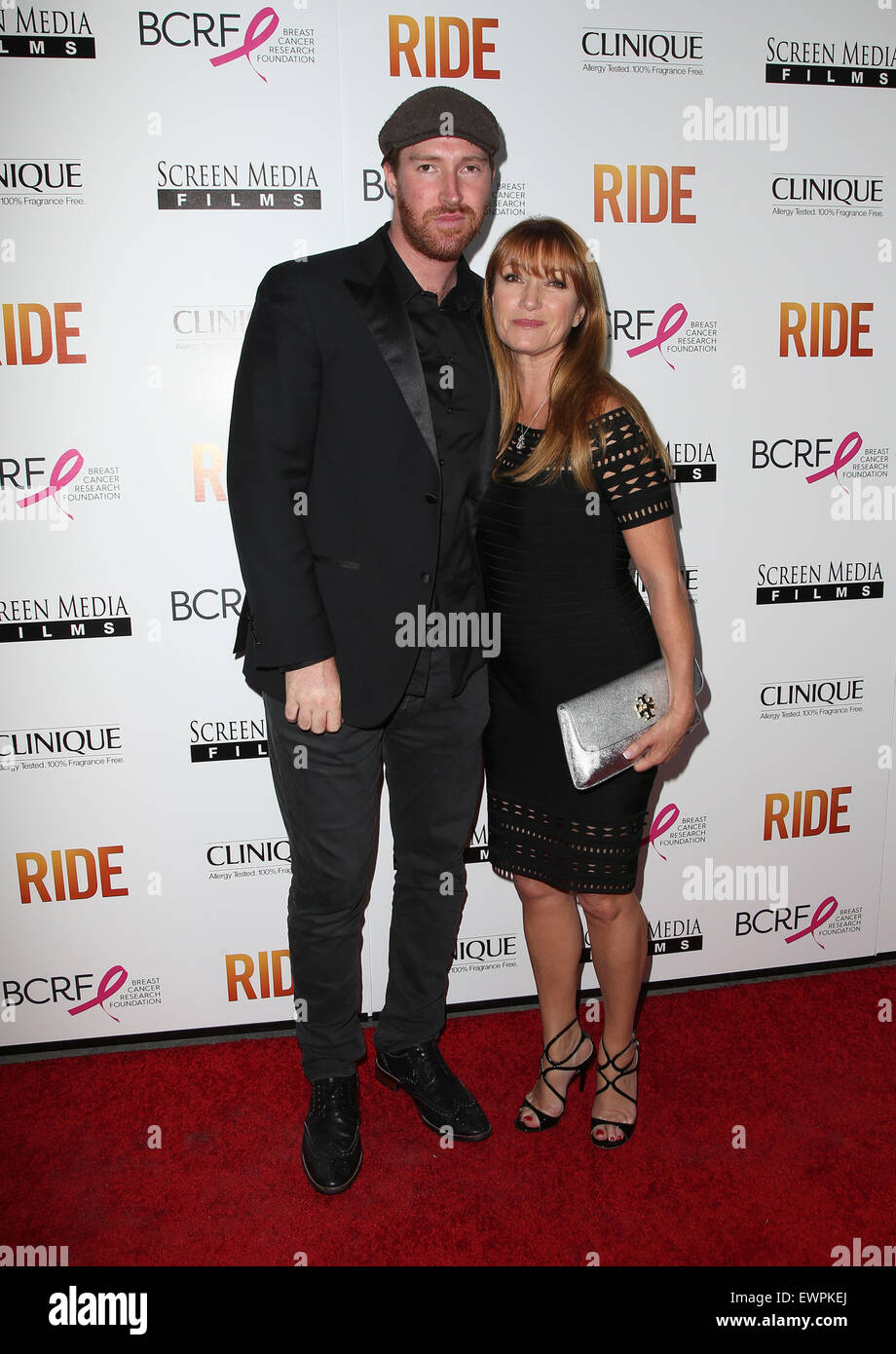 Ride Los Angeles Premiere  Featuring: Sean Flynn, Jane Seymour Where: Hollywood, California, United States When: 29 Apr 2015 Stock Photo