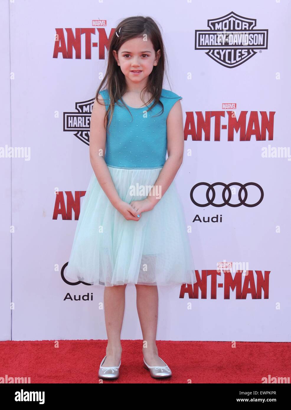 Los Angeles, CA, USA. 29th June, 2015. Abby Ryder Fortson at arrivals ...