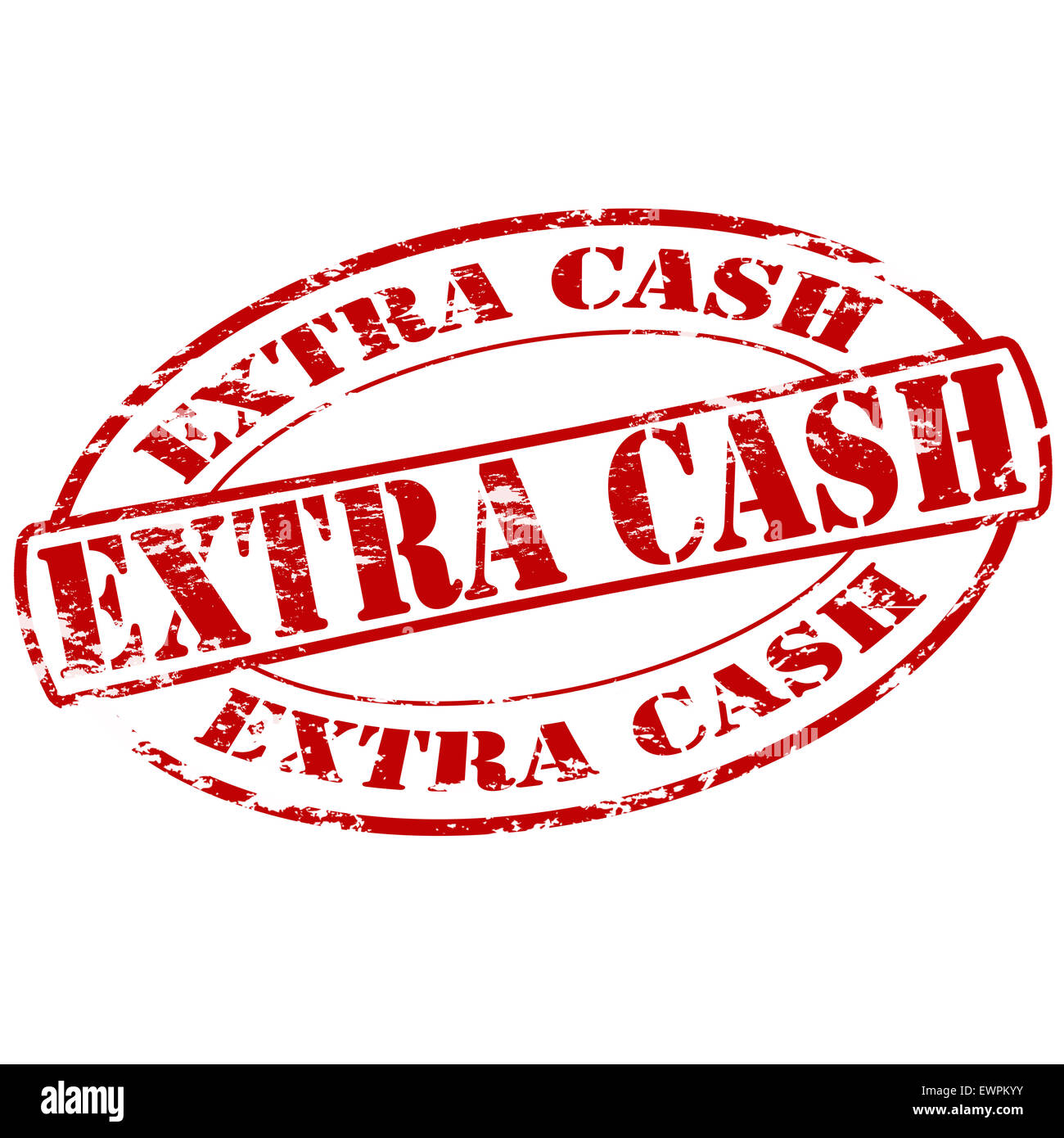 Rubber stamp with text extra cash inside, illustration Stock Photo - Alamy