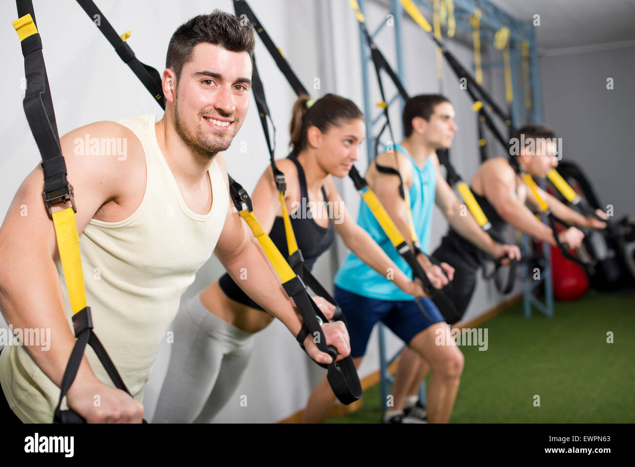 Man pull elastic hi-res stock photography and images - Alamy