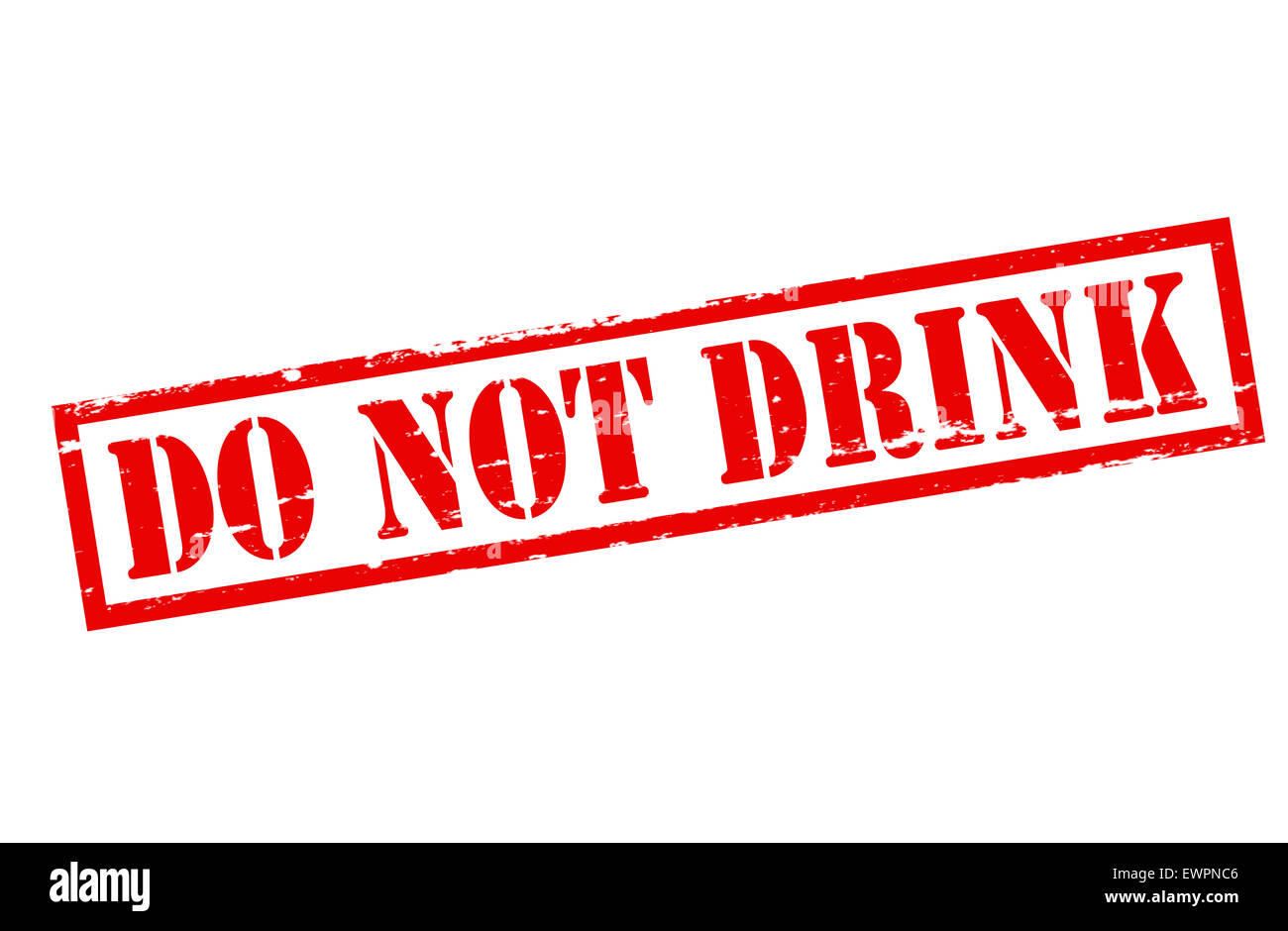 Rubber stamp with text do not drink inside, illustration Stock Photo ...