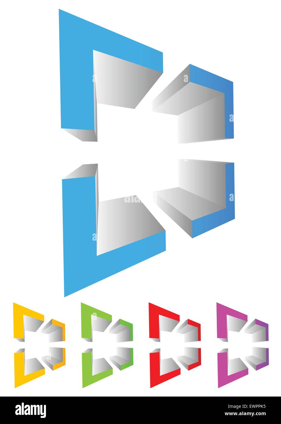 Abstract cross-hair, reticle graphics. Generic 3d icon, design element ...