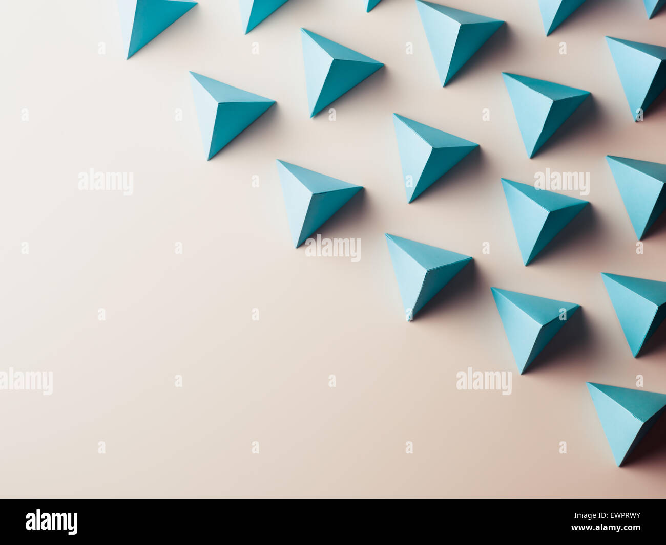 abstract background consisting of paper geometric shapes. copy space available Stock Photo