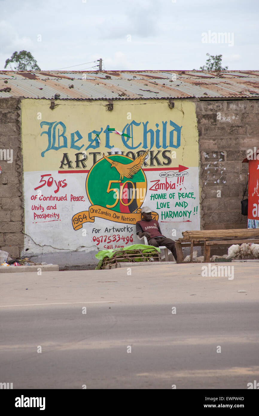 Mongu, Capital of Western Province, Zambia, Africa Stock Photo