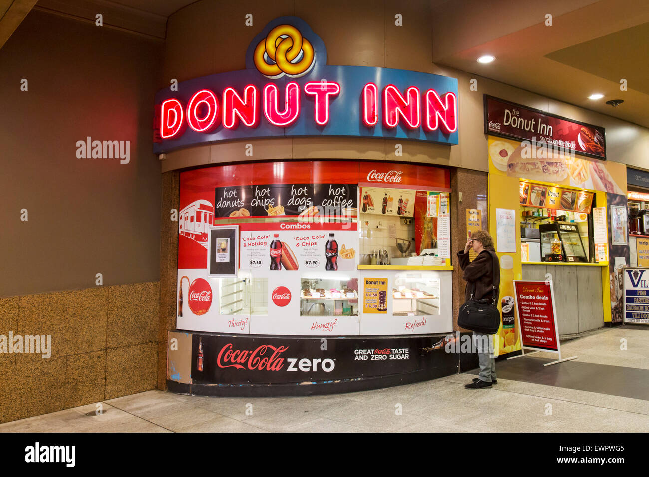 Donut Inn Adelaide Railway Station South Australia Stock Photo Alamy